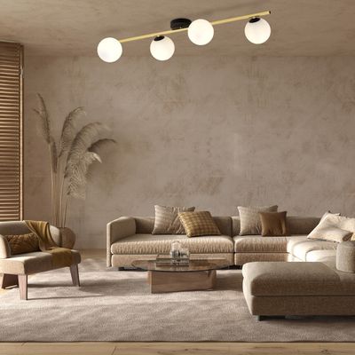 Emibig Lighting Taklampa SPLENDI 4 BL OPAL