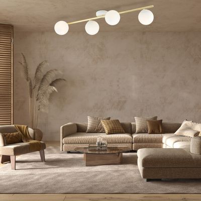 Emibig Lighting Taklampa SPLENDI 4 WH OPAL