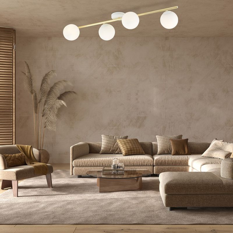 Emibig Lighting Taklampa SPLENDI 4 WH OPAL