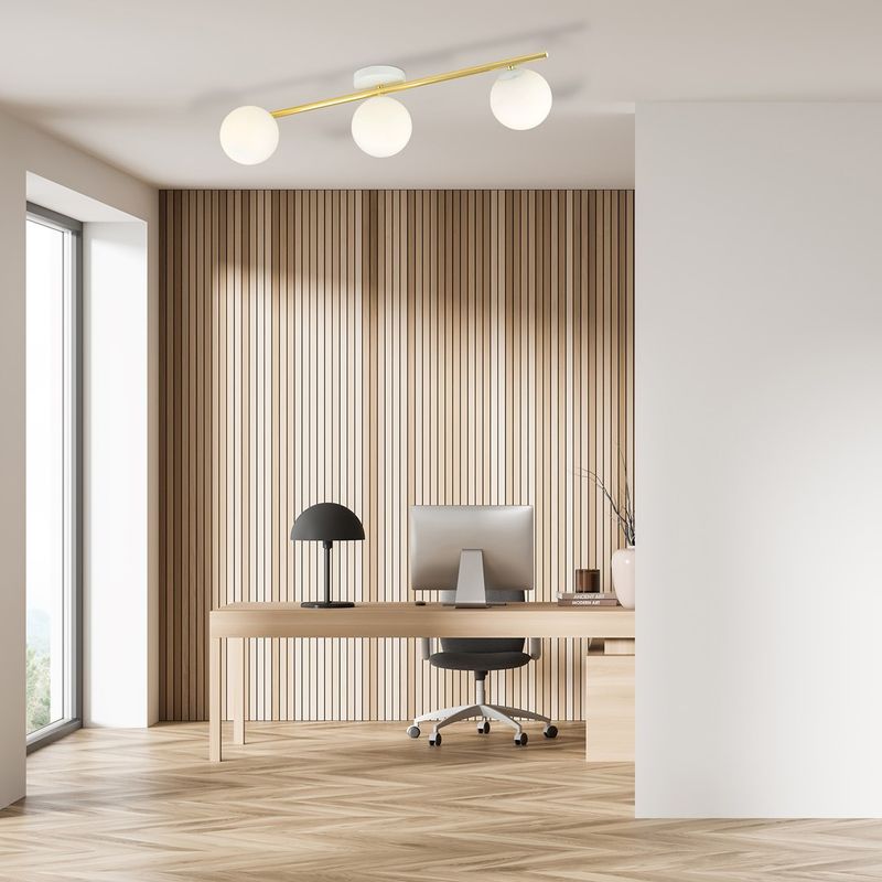 Emibig Lighting Taklampa SPLENDI 3 WH OPAL