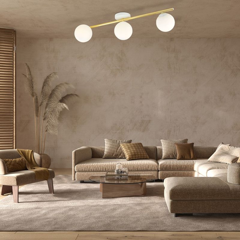 Emibig Lighting Taklampa SPLENDI 3 WH OPAL
