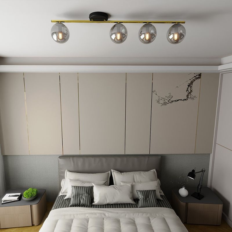 Emibig Lighting Taklampa MONZA 4 BL GRAFIT