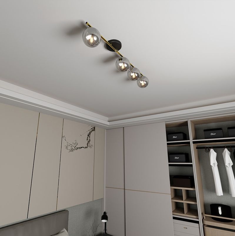 Emibig Lighting Taklampa MONZA 4 BL GRAFIT