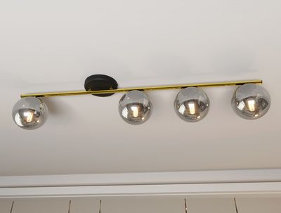 Emibig Lighting Taklampa MONZA 4 BL GRAFIT