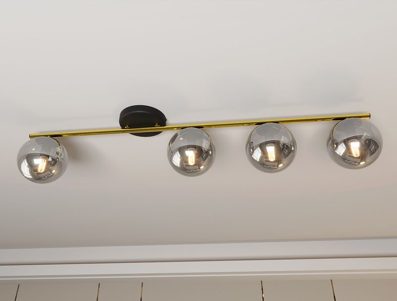 Emibig Lighting Taklampa MONZA 4 BL GRAFIT