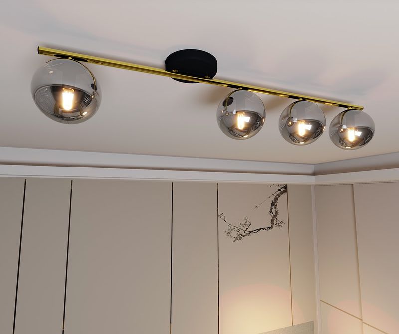 Emibig Lighting Taklampa MONZA 4 BL GRAFIT