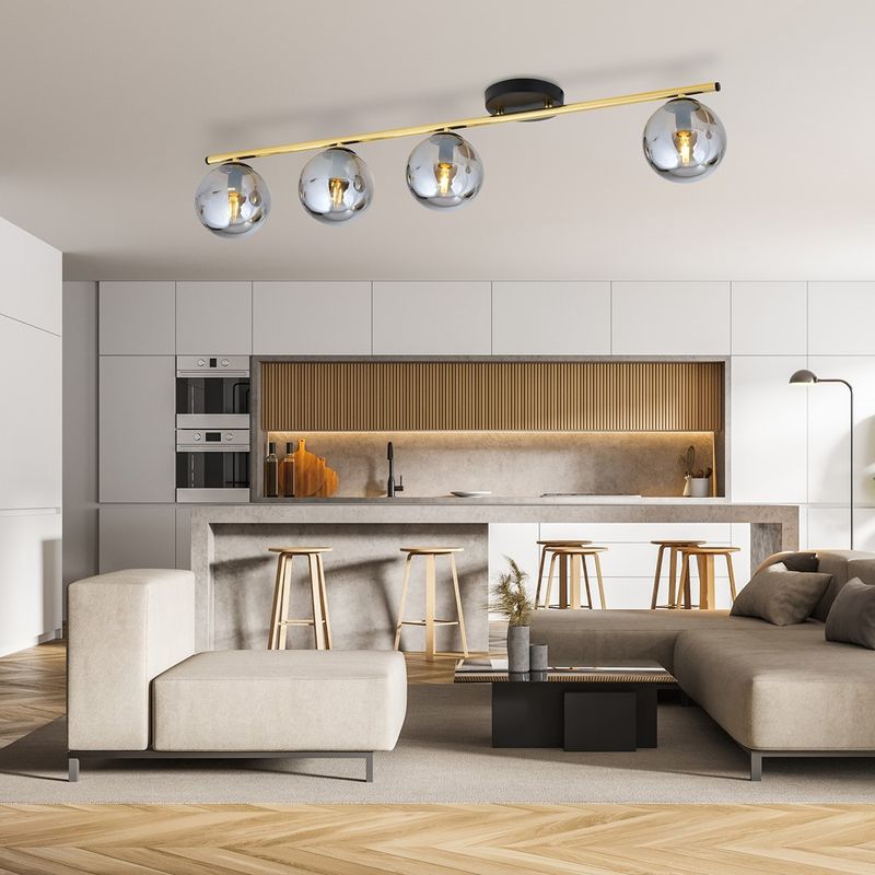 Emibig Lighting Taklampa MONZA 4 BL GRAFIT
