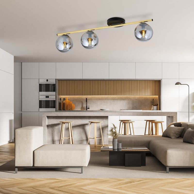 Emibig Lighting Taklampa MONZA 3 BL GRAFIT