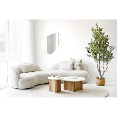 House Nordic Amol Soffa - Soffa med 3 dynor, sand