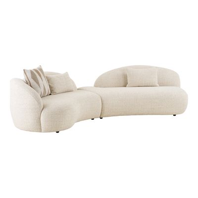House Nordic Amol Soffa - Soffa med 3 dynor, sand