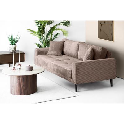 House Nordic Lido 3-sitssoffa - Brun manchester