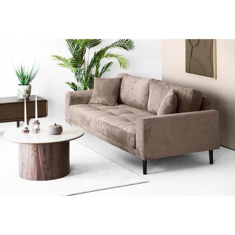 House Nordic Lido 3-sitssoffa - Brun manchester