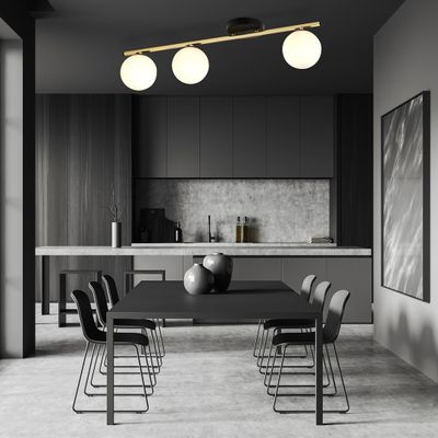 Emibig Lighting Taklampa MONZA 3 BL OPAL