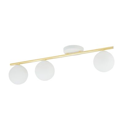 Emibig Lighting Taklampa MONZA 3 VIT OPAL