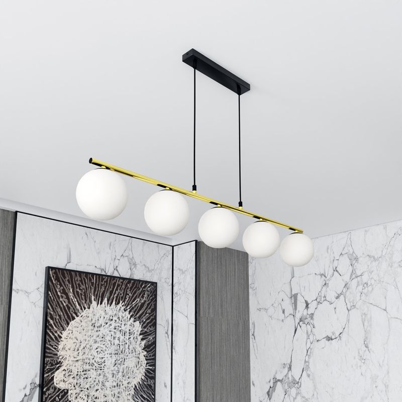 Emibig Lighting Taklampa ALLORA 5 BL OPAL
