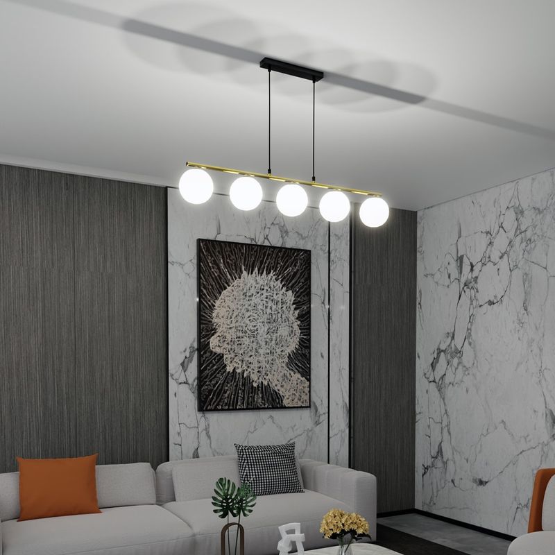 Emibig Lighting Taklampa ALLORA 5 BL OPAL