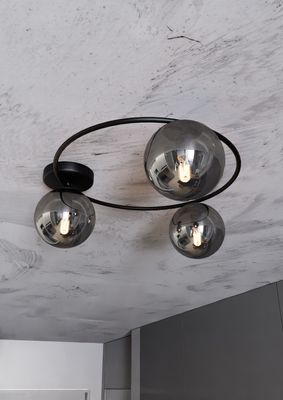 Emibig Lighting Taklampa SOPRA 3 BL GRAFIT