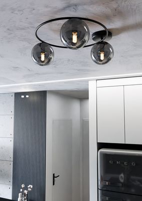 Emibig Lighting Taklampa SOPRA 3 BL GRAFIT