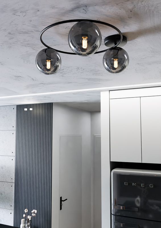 Emibig Lighting Taklampa SOPRA 3 BL GRAFIT