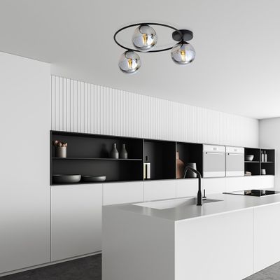 Emibig Lighting Taklampa SOPRA 3 BL GRAFIT