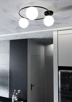 Emibig Lighting Taklampa SOPRA 3 BL OPAL