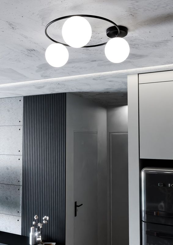 Emibig Lighting Taklampa SOPRA 3 BL OPAL