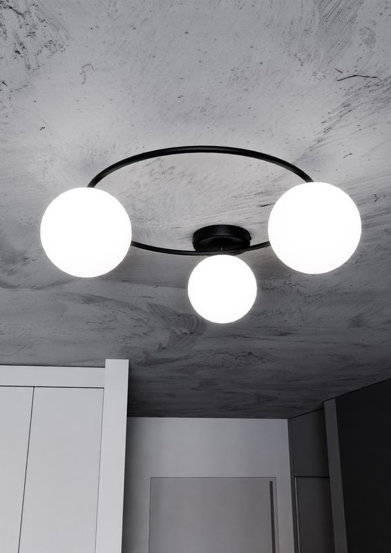 Emibig Lighting Taklampa SOPRA 3 BL OPAL