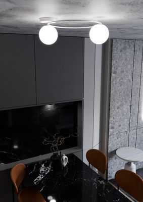 Emibig Lighting Taklampa SOPRA 2 VIT OPAL