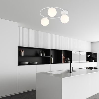 Emibig Lighting Taklampa SOPRA 3 WH OPAL