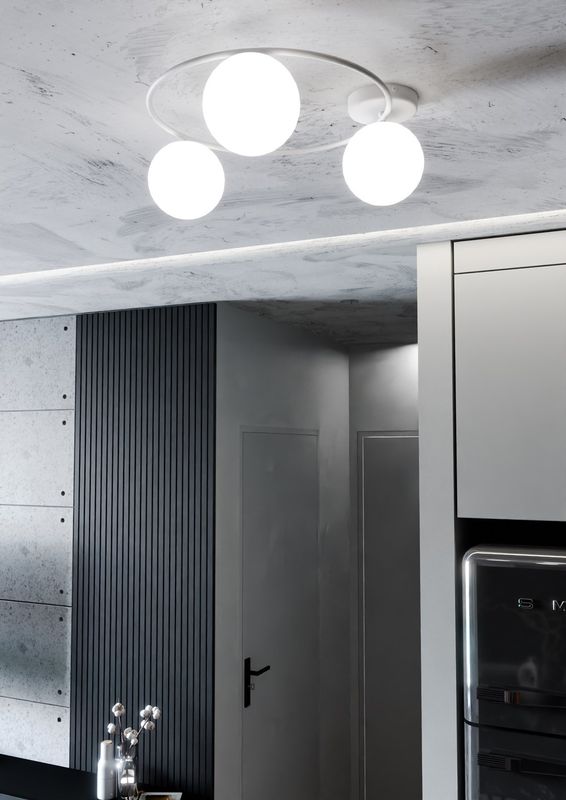 Emibig Lighting Taklampa SOPRA 3 WH OPAL