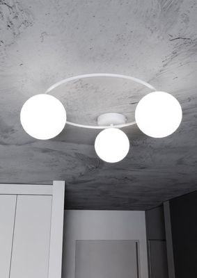 Emibig Lighting Taklampa SOPRA 3 WH OPAL