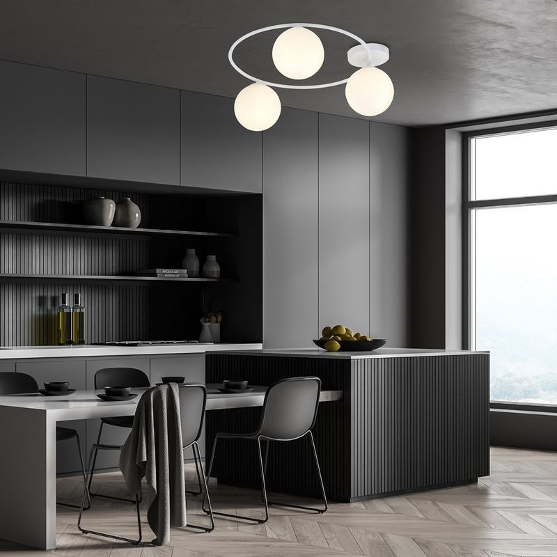 Emibig Lighting Taklampa SOPRA 3 WH OPAL