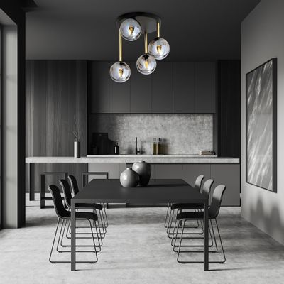 Emibig Lighting Taklampa DOLCE 4 BL GRAFIT
