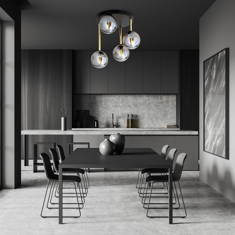 Emibig Lighting Taklampa DOLCE 4 BL GRAFIT