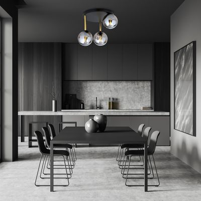 Emibig Lighting Taklampa DOLCE 3 BL GRAFIT