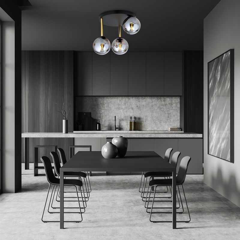 Emibig Lighting Taklampa DOLCE 3 BL GRAFIT