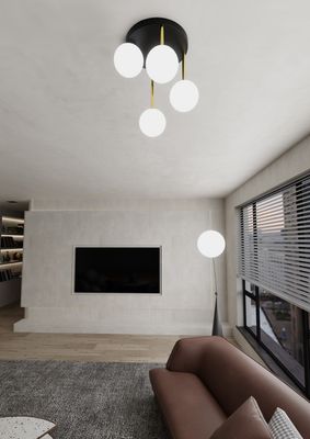 Emibig Lighting Taklampa DOLCE 4 BL OPAL