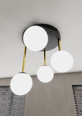 Emibig Lighting Taklampa DOLCE 4 BL OPAL
