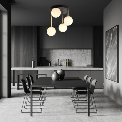 Emibig Lighting Taklampa DOLCE 4 BL OPAL