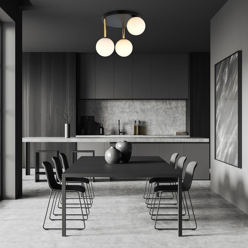 Emibig Lighting Taklampa DOLCE 3 BL OPAL