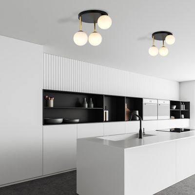 Emibig Lighting Taklampa DOLCE 3 BL OPAL