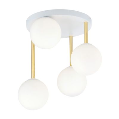 Emibig Lighting Taklampa DOLCE 4 WH OPAL