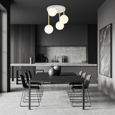 Emibig Lighting Taklampa DOLCE 4 WH OPAL