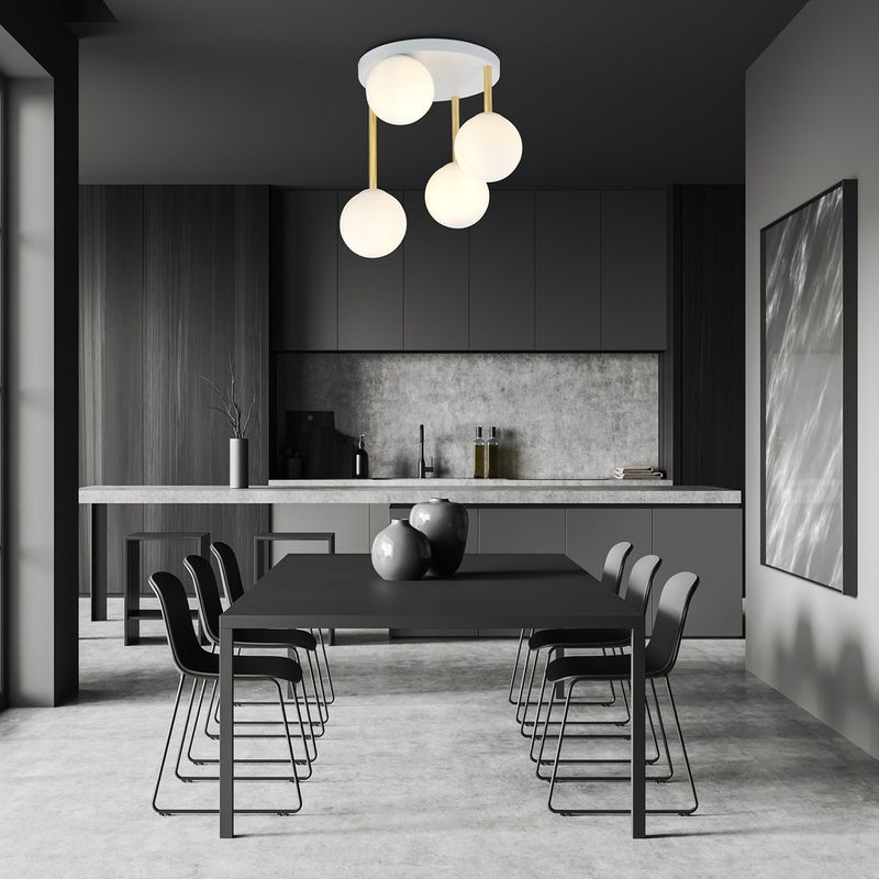 Emibig Lighting Taklampa DOLCE 4 WH OPAL