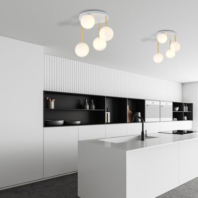 Emibig Lighting Taklampa DOLCE 4 WH OPAL