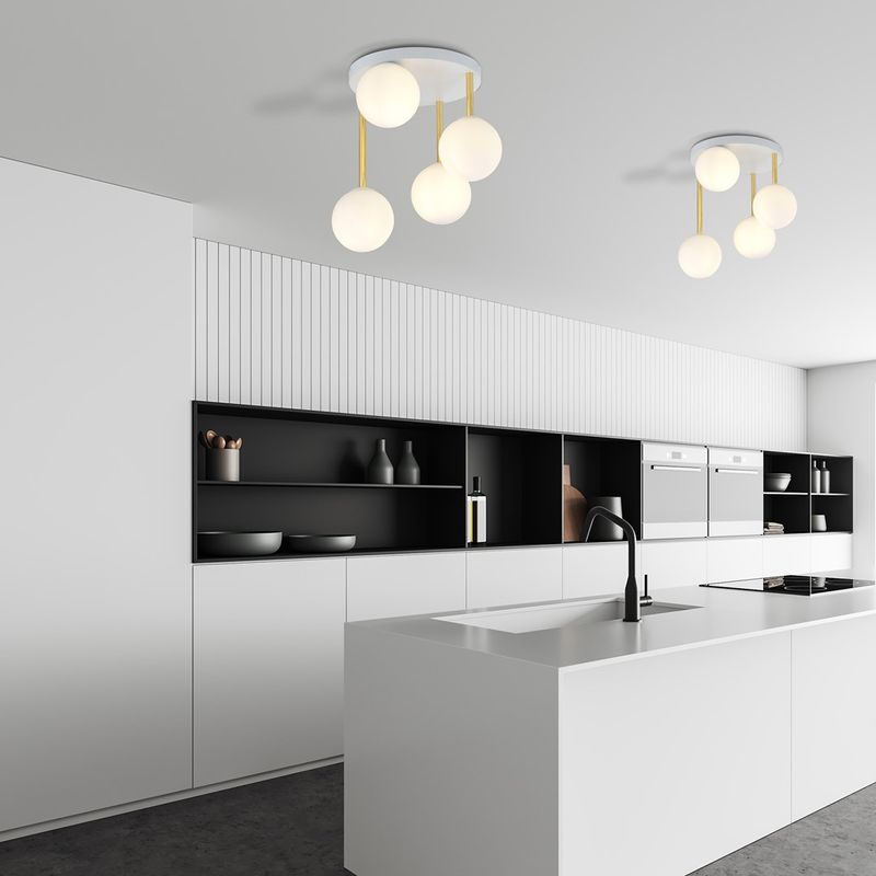 Emibig Lighting Taklampa DOLCE 4 WH OPAL