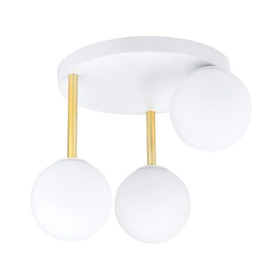 Emibig Lighting Taklampa DOLCE 3 WH OPAL
