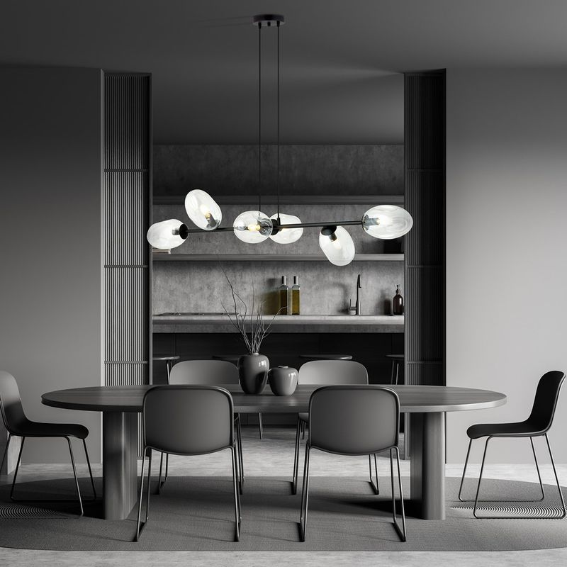 Emibig Lighting Taklampa PANDORA 6 BL TRANSPARENT