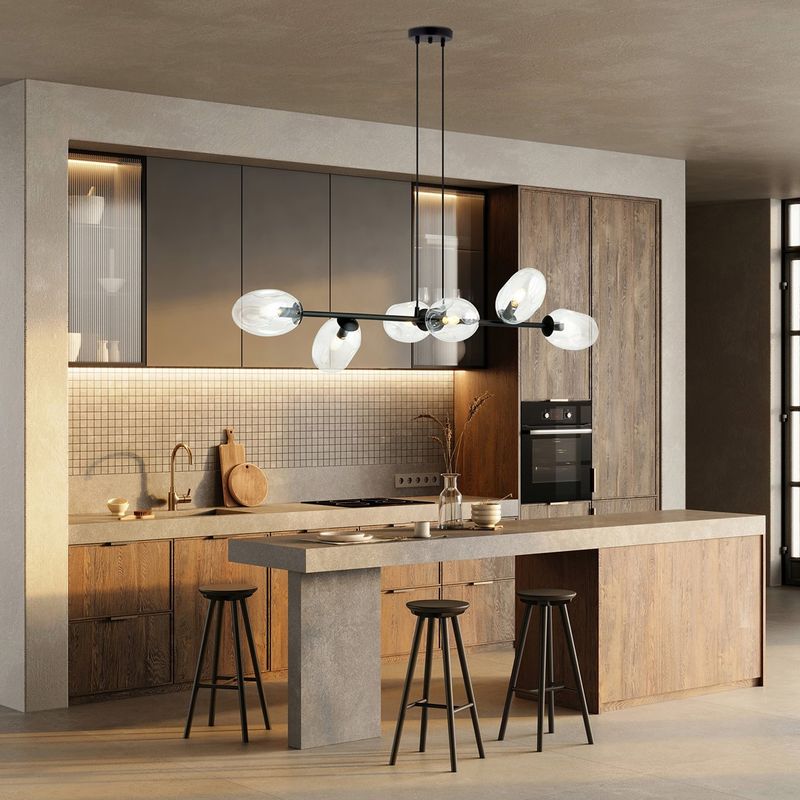 Emibig Lighting Taklampa PANDORA 6 BL TRANSPARENT