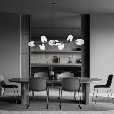 Emibig Lighting Taklampa PANDORA 8 BL TRANSPARENT